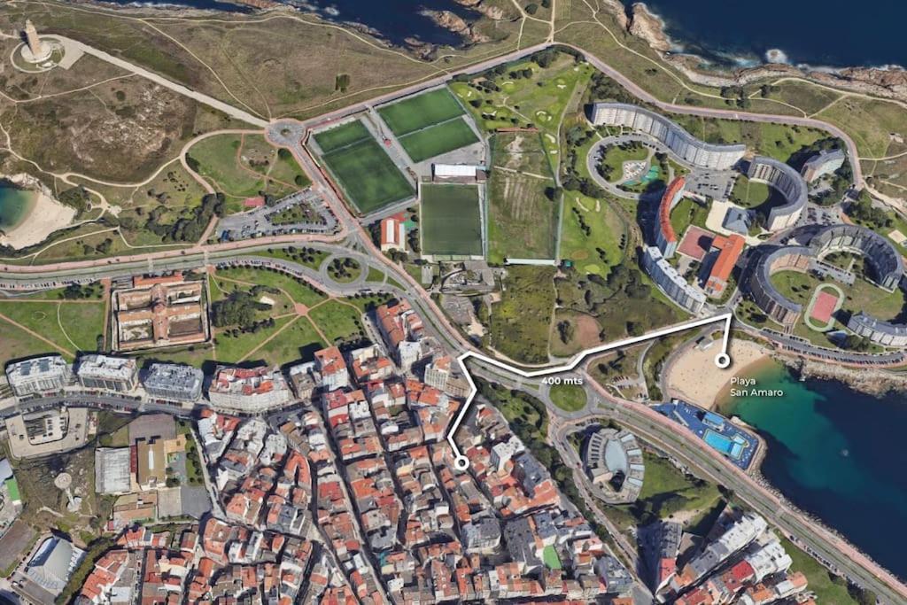 Apartamento Torre De Hercules La Coruña Eksteriør bilde